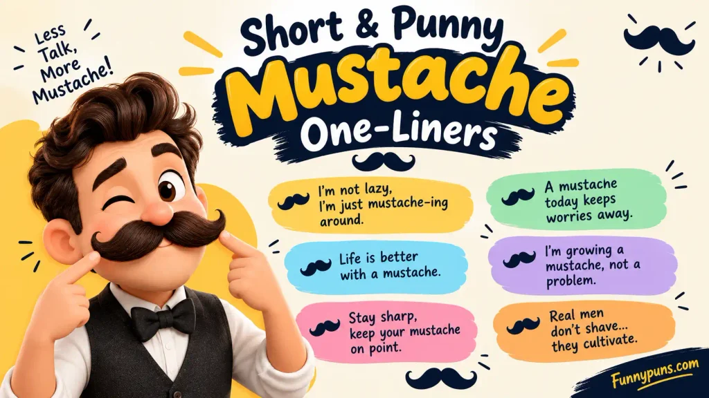 mustache puns